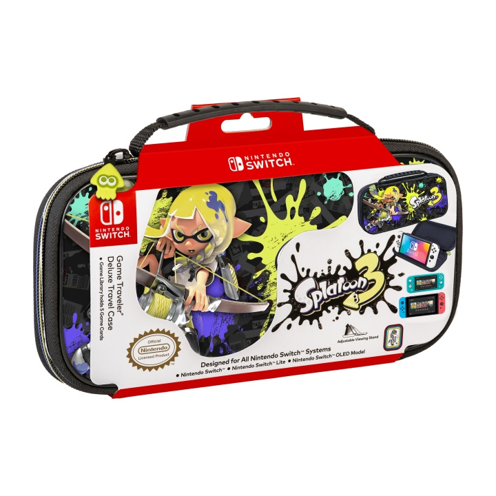 Nintendo Switch Deluxe resefodral (Splatoon 3) i gruppen HEMELEKTRONIK / Spelkonsoler & Tillbehör / Nintendo Switch hos TP E-commerce Nordic AB (C92602)