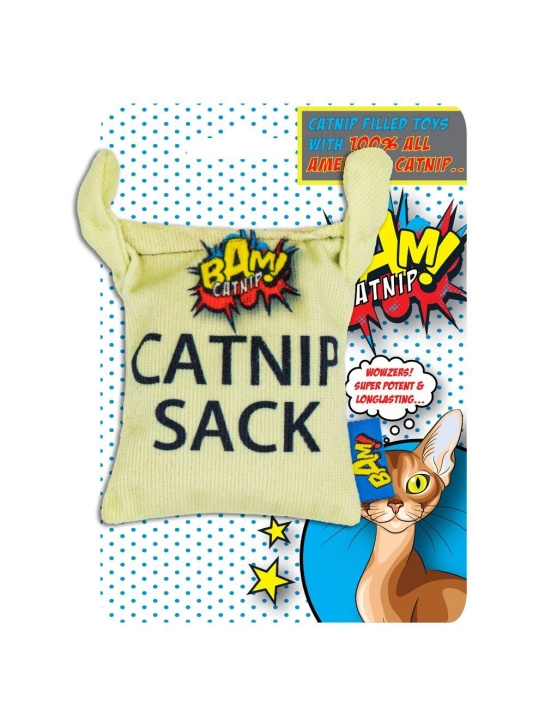 BAM! Toy with Catnip - 10 cm - Sack - (503319005944) i gruppen HEM, HUSHÅLL & TRÄDGÅRD / Djurtillbehör / Katt hos TP E-commerce Nordic AB (C92641)