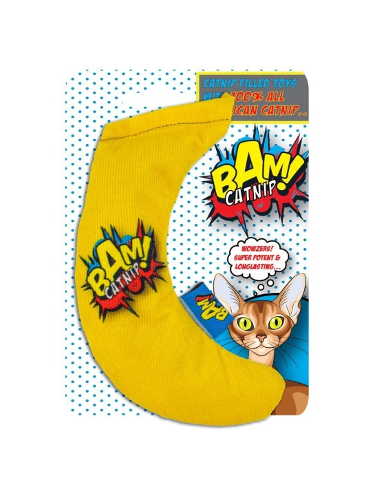 BAM! Toy with Catnip - 16 cm - Banana - (503319002006) i gruppen HEM, HUSHÅLL & TRÄDGÅRD / Djurtillbehör / Katt hos TP E-commerce Nordic AB (C92644)