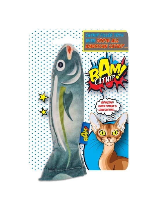 BAM! Toy with Catnip - 16 cm - Fish - (503319005943) i gruppen HEM, HUSHÅLL & TRÄDGÅRD / Djurtillbehör / Katt hos TP E-commerce Nordic AB (C92647)