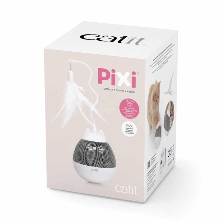 catit Pixi Spinner Vit & Grå - (787.0180) i gruppen HEM, HUSHÅLL & TRÄDGÅRD / Djurtillbehör / Katt hos TP E-commerce Nordic AB (C92885)