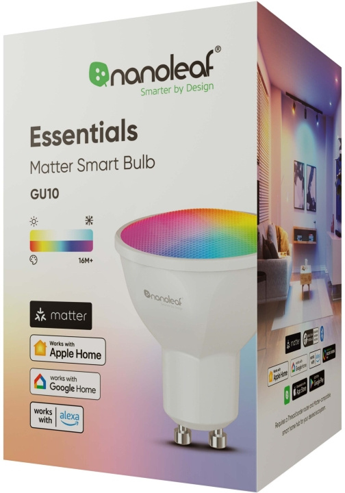 Nanoleaf Essentials Smart GU10 Matter (NF080B02-1GU10) i gruppen HEMELEKTRONIK / Belysning / LED-lampor hos TP E-commerce Nordic AB (C93045)