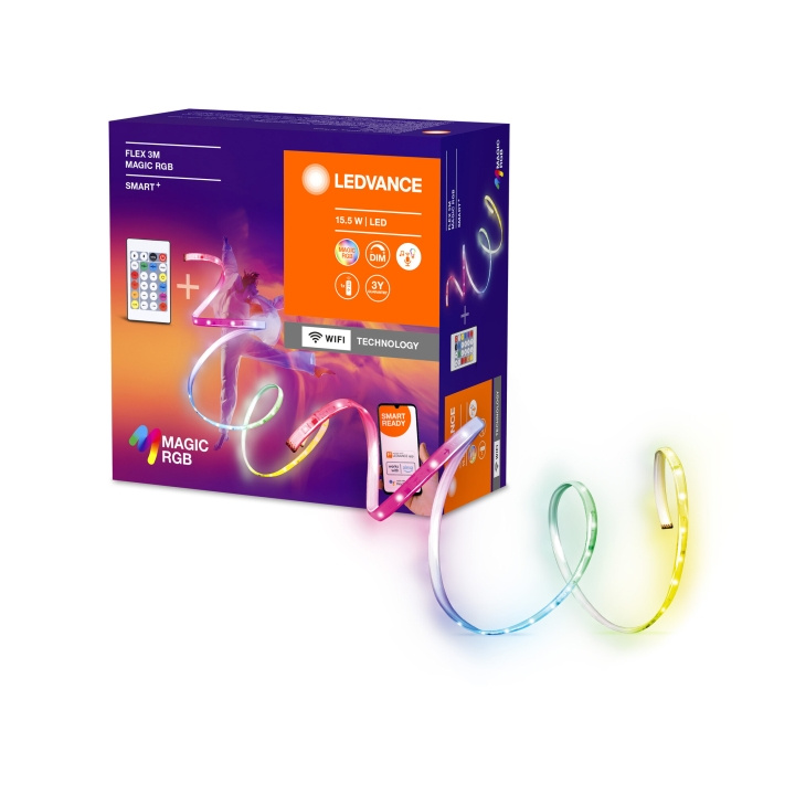 LEDVANCE SMART+ Flex Magic Lighstrip - 350lm, 15W, WiFi, RGB 3m i gruppen HEM, HUSHÅLL & TRÄDGÅRD / Smarta hem / Smart belysning hos TP E-commerce Nordic AB (C93048)