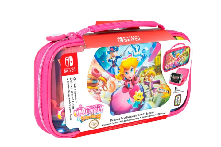 Nintendo Switch Deluxe resefodral (Princess Peach ShowTime) i gruppen HEMELEKTRONIK / Spelkonsoler & Tillbehör / Nintendo Switch hos TP E-commerce Nordic AB (C93062)