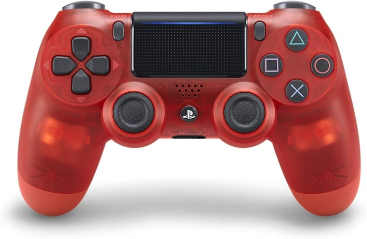 Sony Dualshock trådlös handkontroll PS4 - Genomskinlig röd - OEM i gruppen HEMELEKTRONIK / Spelkonsoler & Tillbehör / Sony PlayStation 4 hos TP E-commerce Nordic AB (C93175)