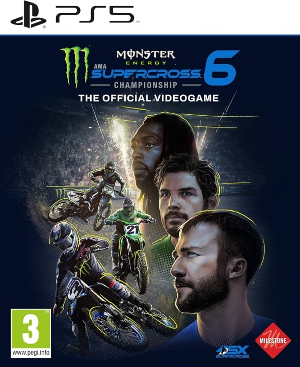 Milestone Monster Energy Supercross – The Official Videogame 6 i gruppen HEMELEKTRONIK / Spelkonsoler & Tillbehör / Sony PlayStation 5 / Spel hos TP E-commerce Nordic AB (C93278)