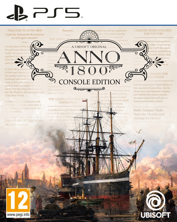 Ubisoft Anno 1800 i gruppen HEMELEKTRONIK / Spelkonsoler & Tillbehör / Sony PlayStation 5 / Spel hos TP E-commerce Nordic AB (C93295)