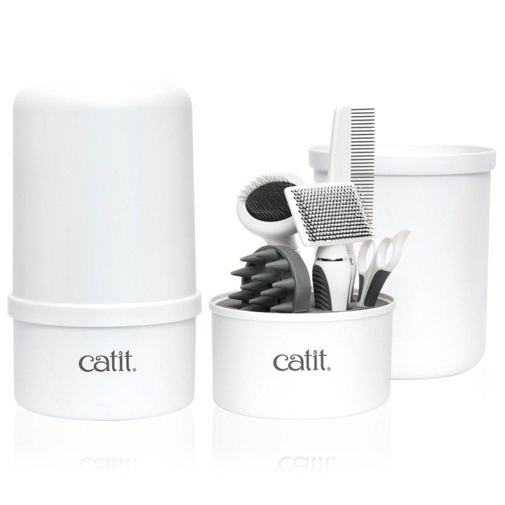 catit Grooming Kit korthårig katt - (730.0360) i gruppen HEM, HUSHÅLL & TRÄDGÅRD / Djurtillbehör / Katt hos TP E-commerce Nordic AB (C93343)