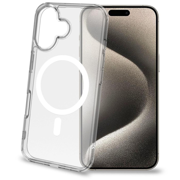 Celly Gelskinmag TPU Cover MagSafe-kompatibelt iPhone 16 Transparent i gruppen SMARTPHONE & SURFPLATTOR / Mobilskydd / Apple / iPhone 16 hos TP E-commerce Nordic AB (C93501)