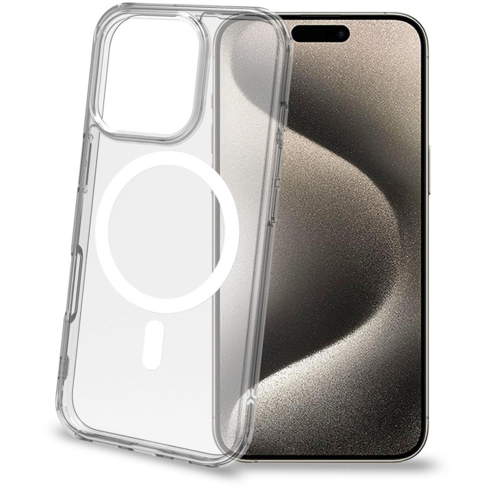 Celly Gelskinmag TPU Cover MagSafe-kompatibelt iPhone 16 Pro Transparent i gruppen SMARTPHONE & SURFPLATTOR / Mobilskydd / Apple / iPhone 16 hos TP E-commerce Nordic AB (C93502)