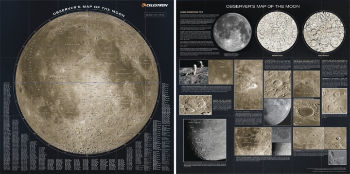 Celestron Karta över månen i gruppen SPORT, FRITID & HOBBY / Roliga prylar / Övrigt hos TP E-commerce Nordic AB (C93831)