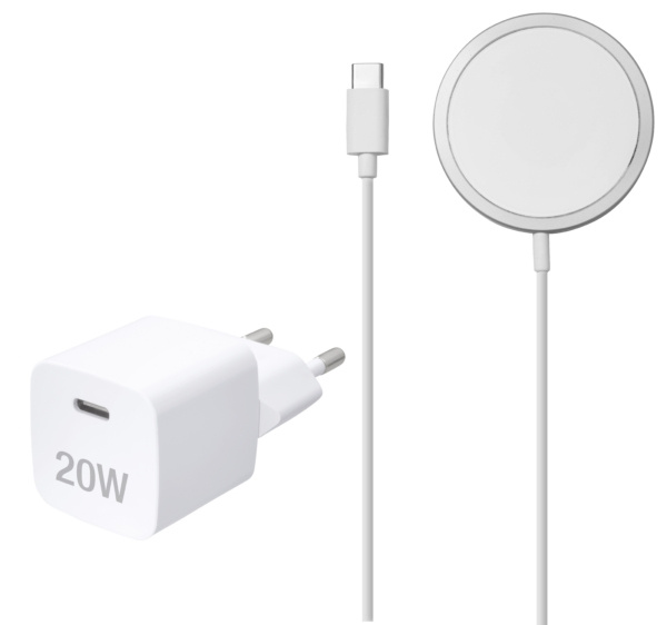 Tech21 Teccus - Universell snabbladdare - 1xUSB-C PD 20W MagSafe i gruppen SMARTPHONE & SURFPLATTOR / Laddare & Kablar / Trådlösa Qi laddare hos TP E-commerce Nordic AB (C93881)