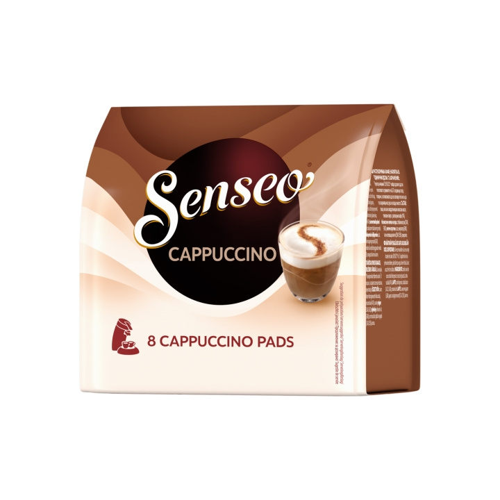 Senseo ® Kaffepads - Cappuccino - 8 st i gruppen HEM, HUSHÅLL & TRÄDGÅRD / Hushållsmaskiner / Kaffemaskiner & Tillbehör / Kaffekapslar hos TP E-commerce Nordic AB (C93955)