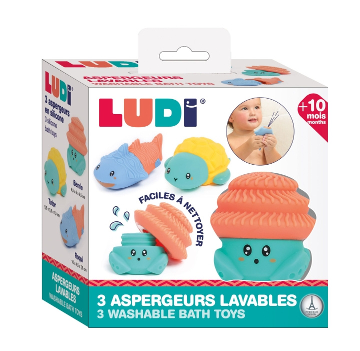 LUDI Baddjur - 3 st - LU40074 i gruppen LEKSAKER, BARN- & BABYPRODUKTER / Babysaker / Bad hos TP E-commerce Nordic AB (C93974)