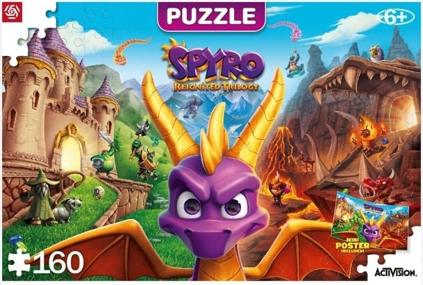 Good Loot Barn: Spyro Reignited Trilogy Pussel - 160 i gruppen SPORT, FRITID & HOBBY / Hobby / Pussel hos TP E-commerce Nordic AB (C94071)