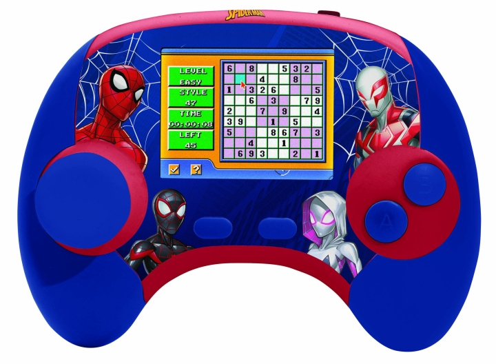 Lexibook Spider-Man Pedagogisk tvåspråkig konsol med LCD-skärm (EN/FR) (JCG100SPi1) i gruppen LEKSAKER, BARN- & BABYPRODUKTER / Leksaker / Elektronik & Media / Interaktiva leksaker hos TP E-commerce Nordic AB (C94172)