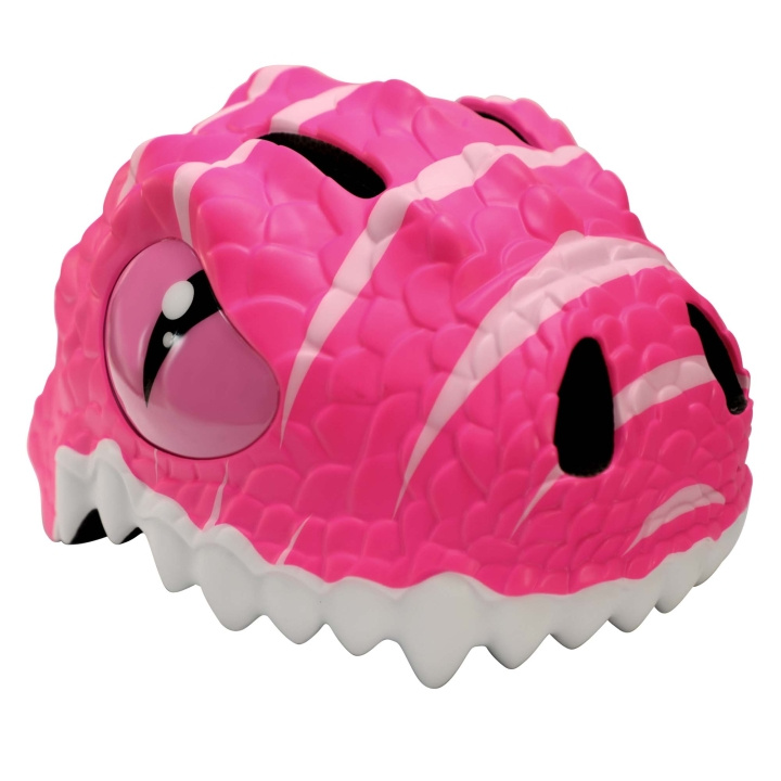 Crazy Safety Dino Cykelhjälm - Rosa (49-55cm) (100201-05-01) i gruppen SPORT, FRITID & HOBBY / Sportutrustning / Cykeltillbehör / Hjälmar hos TP E-commerce Nordic AB (C94247)