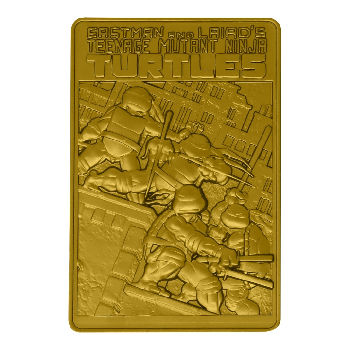 Fanatik Teenage Mutant Ninja Turtles Limited Edition 24k Guldpläterad Serietidningsomslag Ingot i gruppen SPORT, FRITID & HOBBY / Roliga prylar / Samlarobjekt hos TP E-commerce Nordic AB (C94304)