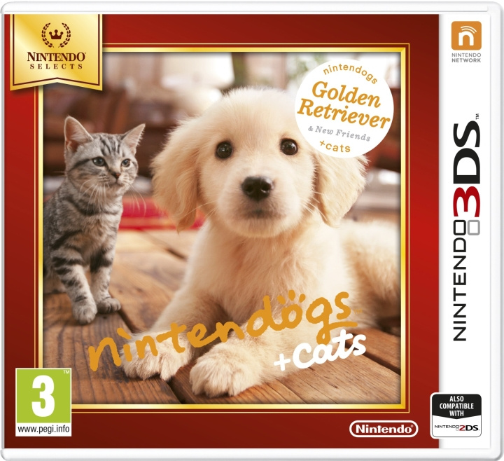 Nintendogs and Cats 3D: Golden Retriever (3DS) i gruppen HEMELEKTRONIK / Spelkonsoler & Tillbehör / Nintendo 3DS hos TP E-commerce Nordic AB (C94418)