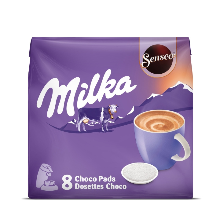 Senseo ® Kaffepads - Milka - 8 st i gruppen HEM, HUSHÅLL & TRÄDGÅRD / Hushållsmaskiner / Kaffemaskiner & Tillbehör / Kaffekapslar hos TP E-commerce Nordic AB (C94566)