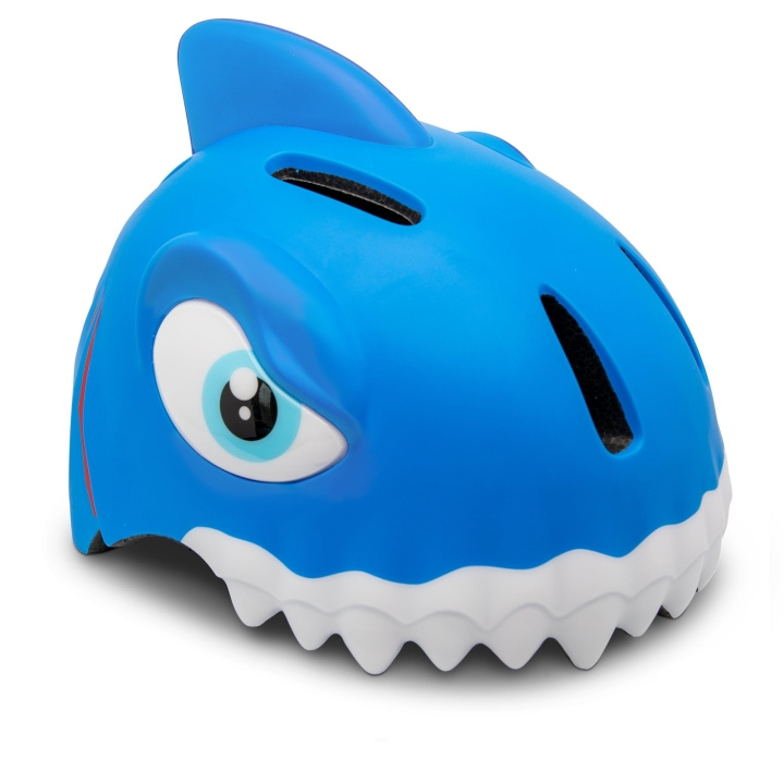 Crazy Safety Shark Cykelhjälm - Blå (49-55cm) (100501-04-01) i gruppen SPORT, FRITID & HOBBY / Sportutrustning / Cykeltillbehör / Hjälmar hos TP E-commerce Nordic AB (C94577)