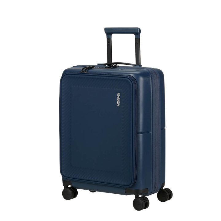 American Tourister Resväska DashPop Spinner 55/23 Front Pocket Laptop Midnight Blue i gruppen SPORT, FRITID & HOBBY / Resetillbehör / Resväskor hos TP E-commerce Nordic AB (C94701)