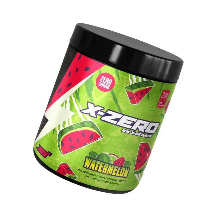 X-GAMER Energidryckspulver X-Zero 160 gram Watermelon i gruppen DATORER & KRINGUTRUSTNING / Gaming / Energidryck för Gamers hos TP E-commerce Nordic AB (C94706)