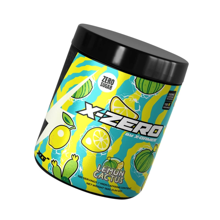 X-GAMER X-Zero 160 gram Lemon Cactus i gruppen DATORER & KRINGUTRUSTNING / Gaming / Energidryck för Gamers hos TP E-commerce Nordic AB (C94716)