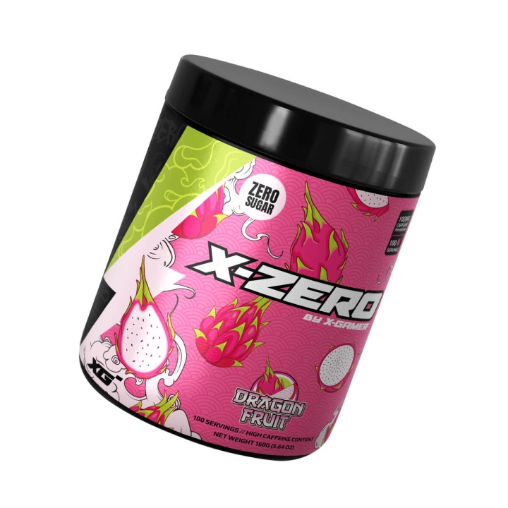 X-GAMER Energidryckspulver X-Zero 160 gram Dragon Fruit i gruppen DATORER & KRINGUTRUSTNING / Gaming / Energidryck för Gamers hos TP E-commerce Nordic AB (C94720)