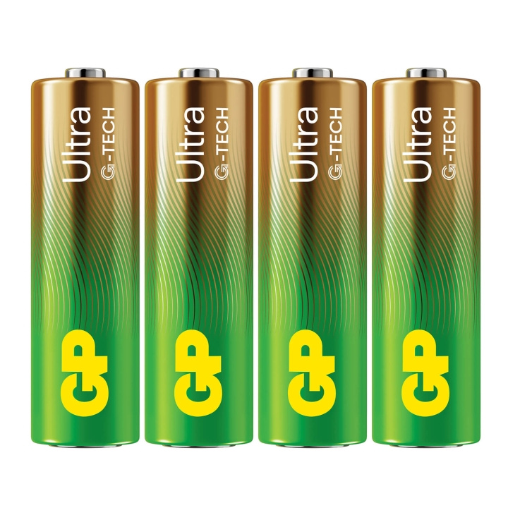 GP Batteri Ultra Alkaline AA LR6 4-Pack i gruppen HEMELEKTRONIK / Batterier & Laddare / Batterier / AA hos TP E-commerce Nordic AB (C94742)