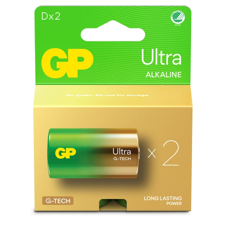 GP Batteri Ultra Alkaline D LR20 2-Pack i gruppen HEMELEKTRONIK / Batterier & Laddare / Batterier / Övriga hos TP E-commerce Nordic AB (C94745)