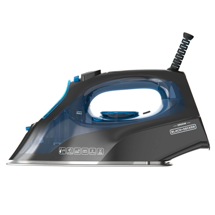 BLACK+DECKER Ångstrykjärn Steam Iron 2600W Blå i gruppen HEM, HUSHÅLL & TRÄDGÅRD / Klädvård / Strykjärn hos TP E-commerce Nordic AB (C94780)