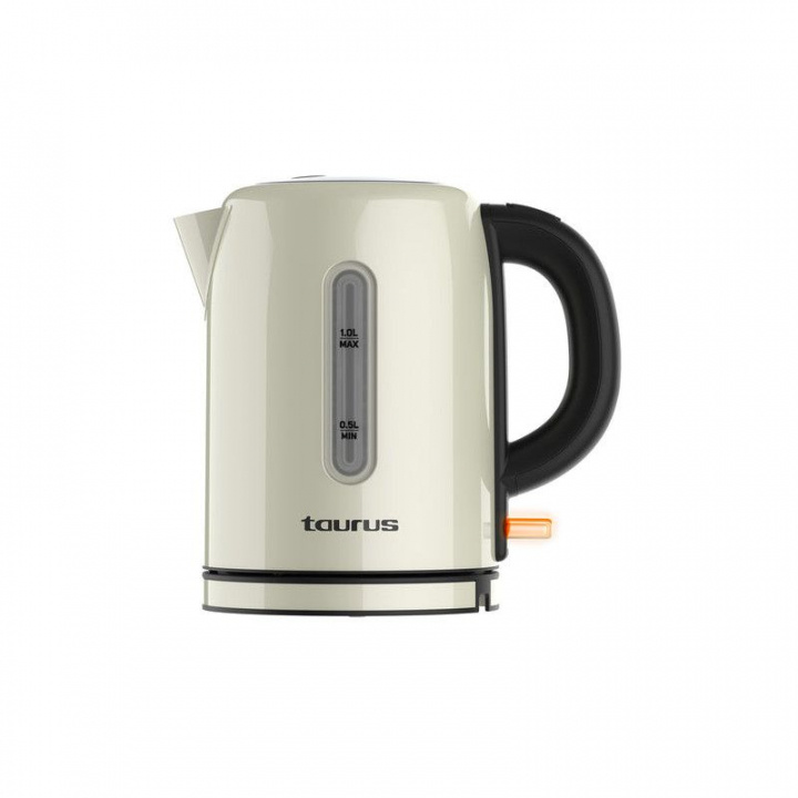 Taurus Vattenkokare Kettle 2200W Vintage Cream 1L i gruppen HEM, HUSHÅLL & TRÄDGÅRD / Hushållsmaskiner / Vatten & Juice / Vattenkokare hos TP E-commerce Nordic AB (C94790)