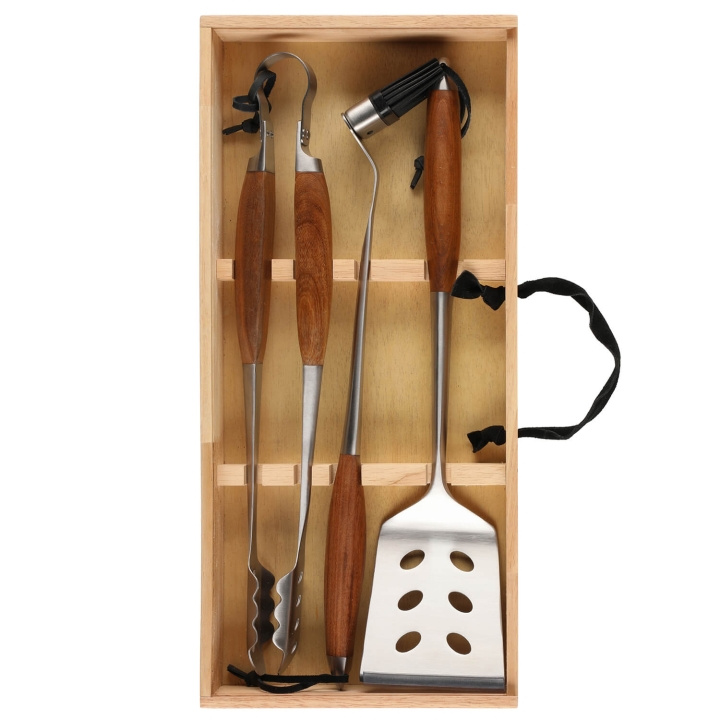 Mustang Grillset Grilling Set Trälåda 3st i gruppen HEM, HUSHÅLL & TRÄDGÅRD / Trädgårdsprodukter / Grillar & Grilltillbehör hos TP E-commerce Nordic AB (C94819)