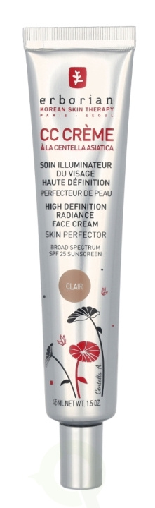 Erborian CC HD Radiance Face Cream SPF25 45 ml Clair i gruppen SKÖNHET & HÄLSA / Hudvård / Ansiktsvård / Ansiktskräm hos TP E-commerce Nordic AB (C94905)