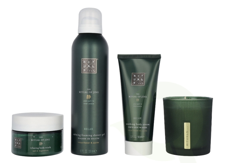 Rituals Jing Set 565 ml Body Cream 100ml/Scented Candle 140ml/Body Scrub 125ml/Foaming Shower Gel 200ml i gruppen SKÖNHET & HÄLSA / Presentkit / Presentkit För Henne hos TP E-commerce Nordic AB (C94964)