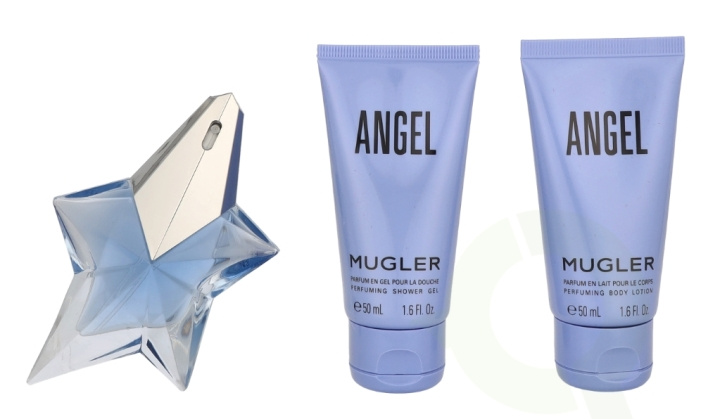 Thierry Mugler Angel Giftset 125 ml Edp Spray 25ml/Lotion 50ml/Shower Gel 50ml i gruppen SKÖNHET & HÄLSA / Presentkit / Presentkit För Henne hos TP E-commerce Nordic AB (C94968)