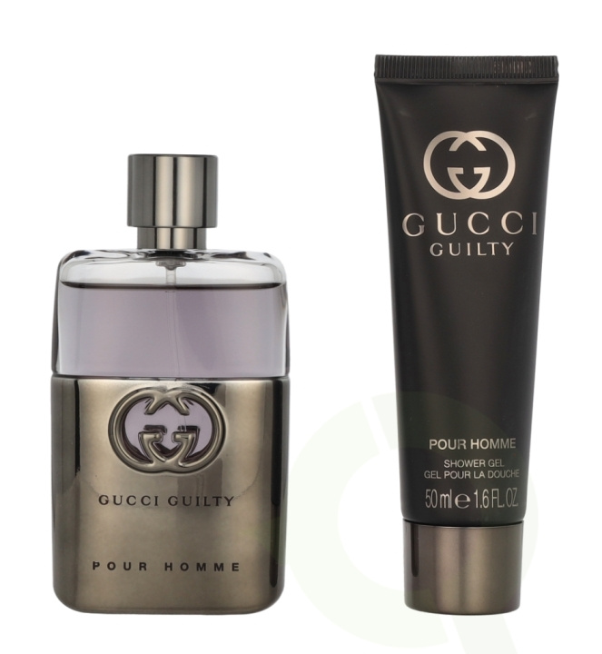 Gucci Guilty Pour Homme Giftset 100 ml Edt Spray 50ml/Shower Gel 50ml i gruppen SKÖNHET & HÄLSA / Presentkit / Presentkit För Honom hos TP E-commerce Nordic AB (C95002)