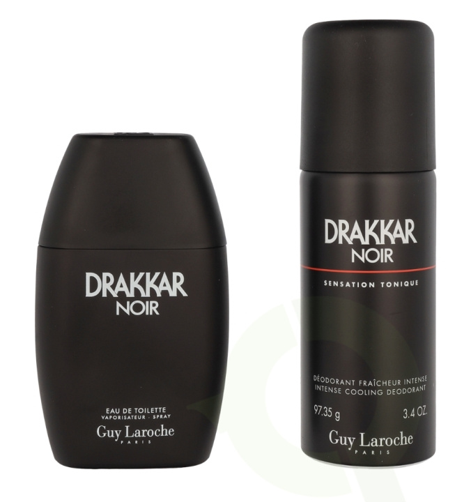 Guy Laroche Drakkar Noir Giftset 250 ml Edt Spray 100ml/Deo Spray 150ml i gruppen SKÖNHET & HÄLSA / Presentkit / Presentkit För Honom hos TP E-commerce Nordic AB (C95010)