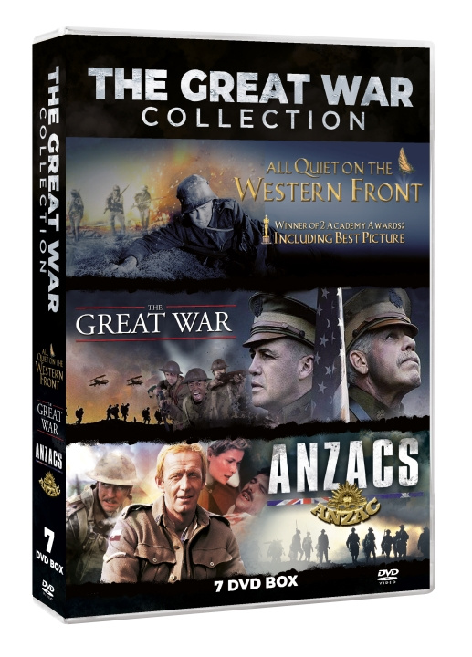 THE GREAT WORLD WAR 1 COLLECTION (7DVD BOX SET: LIMITED EDITION CONTAINS: Anzacs 5DVD MINISERIES - Great War 1 DVD - All Quiet on the Western Front 1 DVD Oscar Winner i gruppen HEMELEKTRONIK / Ljud & Bild / TV & Tillbehör / Filmer / DVD hos TP E-commerce Nordic AB (C95214)