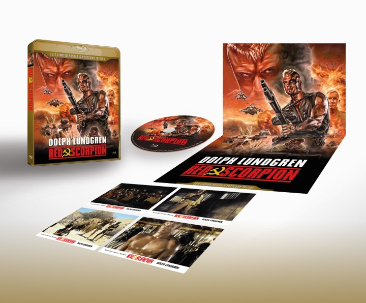 Red Scorpion - True Classics - Dolph Lundgren Limited Edition Version Blu-Ray with Poster and Cards in the box i gruppen HEMELEKTRONIK / Ljud & Bild / TV & Tillbehör / Filmer / Blu-ray hos TP E-commerce Nordic AB (C95221)