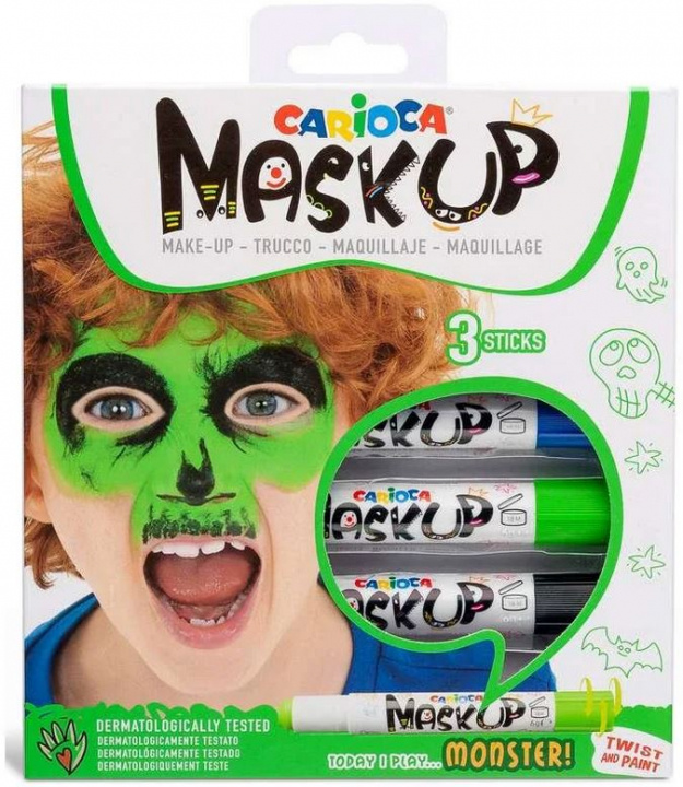 CARIOCA Mask Up - Sminkpennor - Monster (3 stk) (809493) i gruppen LEKSAKER, BARN- & BABYPRODUKTER / Leksaker / Pyssel hos TP E-commerce Nordic AB (C95362)