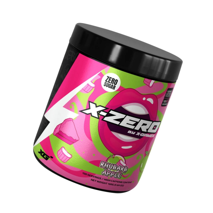 X-GAMER Energidryckspulver X-Zero 160 gram Rhubarb Apple i gruppen DATORER & KRINGUTRUSTNING / Gaming / Energidryck för Gamers hos TP E-commerce Nordic AB (C95412)