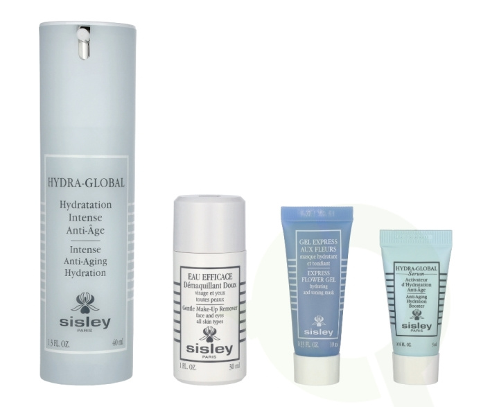 Sisley Hydra-Global Anti-Age Hydration Discovery Programm 85 ml Hydra Global 40ml/Gentle Make-Up Remover 30ml/Express Flower Gel 10ml/Hydra Global Serum 5ml i gruppen SKÖNHET & HÄLSA / Presentkit / Presentkit För Henne hos TP E-commerce Nordic AB (C95629)