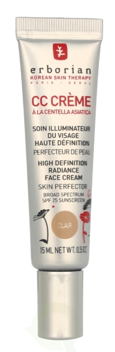 Erborian CC HD Radiance Face Cream SPF25 15 ml Clair i gruppen SKÖNHET & HÄLSA / Makeup / Basmakeup / CC/BB Cream hos TP E-commerce Nordic AB (C95691)