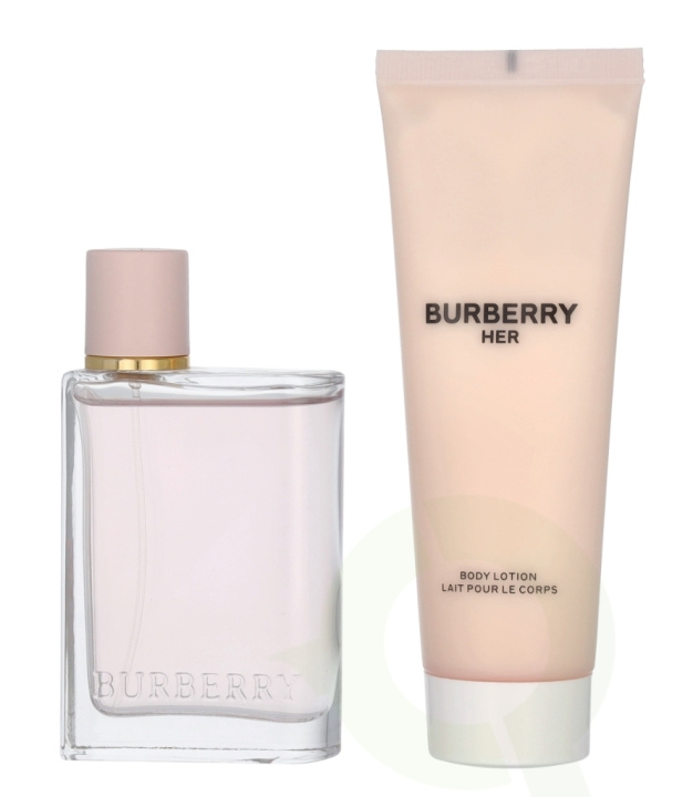 Burberry Her Giftset 125 ml Edp Spray 50ml/Body Lotion 75ml i gruppen SKÖNHET & HÄLSA / Presentkit / Presentkit För Henne hos TP E-commerce Nordic AB (C95718)