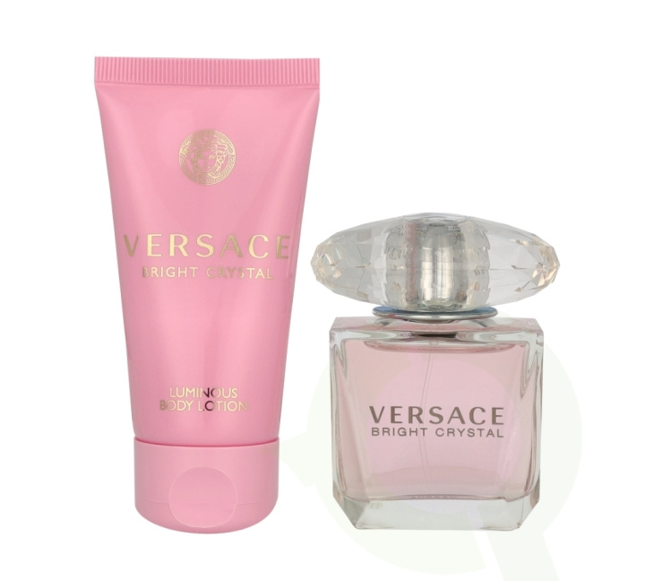 Versace Bright Crystal Giftset 80 ml Edt Spray 30ml/Luminous Body Lotion 50ml i gruppen SKÖNHET & HÄLSA / Presentkit / Presentkit För Henne hos TP E-commerce Nordic AB (C95721)