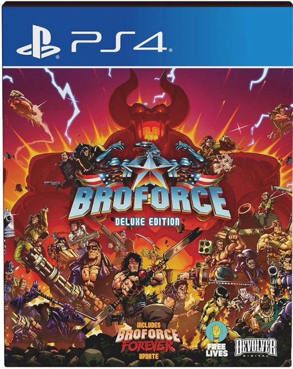 Broforce (Deluxe Edition) (PS4) i gruppen HEMELEKTRONIK / Spelkonsoler & Tillbehör / Sony PlayStation 4 / Spel hos TP E-commerce Nordic AB (C96391)