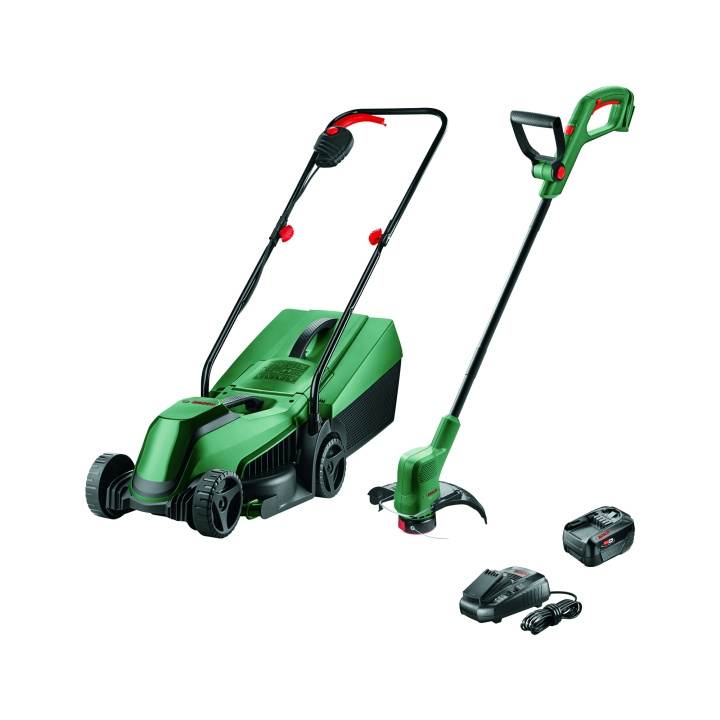 Bosch 18V gräsklippar- och trimmerset - EasyGrassCut 18V & EasyMower 18V (batteri och laddare ingår) i gruppen HEM, HUSHÅLL & TRÄDGÅRD / Trädgårdsprodukter / Trädgårdsredskap hos TP E-commerce Nordic AB (C96641)