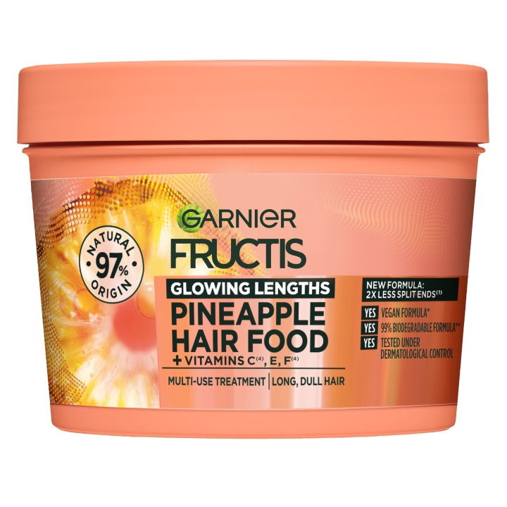 Garnier Fructis Hair Food Ananas Mask - 400ml i gruppen SKÖNHET & HÄLSA / Hår & Styling / Hårvårdsprodukter / Hårinpackning hos TP E-commerce Nordic AB (C96800)